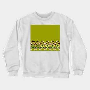 Vintage paon on green 2 Crewneck Sweatshirt